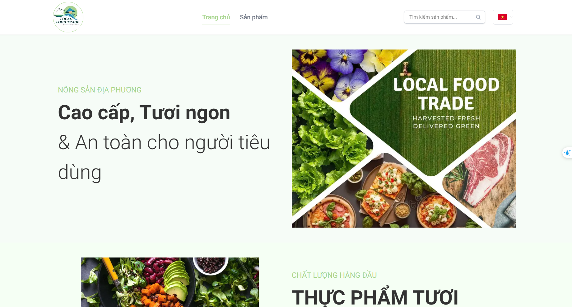 Local Food Trade - E-commerce platform for premium food products